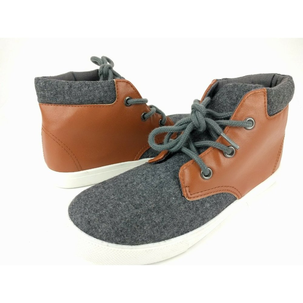 Fabkids Fab Kids Faux Leather Canvas High Top 4